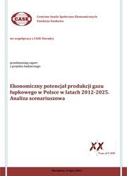Ekonomiczny potencjał produkcji gazu łupkowego w Polsce w latach 2012-2025. Analiza scenariuszowa